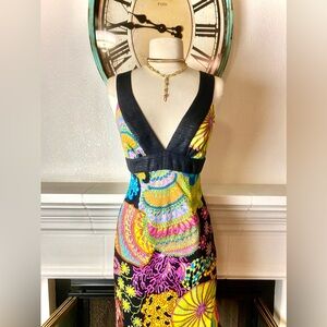Trina Turk Sea Life Colorful Print Mini Dress